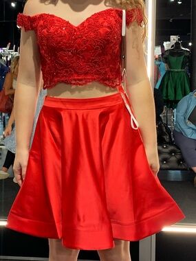 Vibrant Red Formal Dress